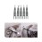 Acxico 5Pcs Mini EDC Gear Pocket Suspension Clip Hanger Tool Key Ring Keychain