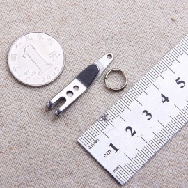 Acxico 5Pcs Mini EDC Gear Pocket Suspension Clip Hanger Tool Key Ring Keychain