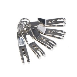 Acxico 5Pcs Mini EDC Gear Pocket Suspension Clip Hanger Tool Key Ring Keychain
