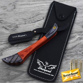Sharpend Professional straight razor for men Handmade stainless Steel straight Razor kit Barber Razor Men Straight Razor Blade shavette straight edge razor with 10 double edge blades Sharpend Professional straight razor for men Handmade stainless Steel straight Razor kit Barber Razor Men Straight Razor Blade shavette straight edge razor with 10 double edge blades