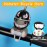 wonuu Duck Bike Bell with Light and Helmet Cute Hamster Bicycle Horn, Dashboard Decoration Hamster Toy Motorcycle Bike Bells Rubber Duck Car Dashboard Decorations
