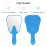 Annhua Handheld Mirror Small with Handle Blue, Hand Mirror Tooth-Shaped Kids Makeup Mirror Cute for Salon|Barber|Hairdressing - Easy to use & Lightweight