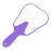 Annhua Tooth Shaped Mirror Hand Held Face Mirror Cute, Handheld Mirrors with Handle Purple Small Makeup Shower Mirror, Used for Salon|Barber|Dentist Clinic|Hairdressing