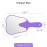 Annhua Tooth Shaped Mirror Hand Held Face Mirror Cute, Handheld Mirrors with Handle Purple Small Makeup Shower Mirror, Used for Salon|Barber|Dentist Clinic|Hairdressing