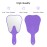 Annhua Tooth Shaped Mirror Hand Held Face Mirror Cute, Handheld Mirrors with Handle Purple Small Makeup Shower Mirror, Used for Salon|Barber|Dentist Clinic|Hairdressing