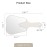 Annhua Handheld Mirrors with Handle Small Face Mirror, Tooth Shaped Hand Mirror Makeup, Used for Dentist Office, Clinic, Bathroom, Barber and Salon - White