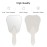 Annhua Handheld Mirrors with Handle Small Face Mirror, Tooth Shaped Hand Mirror Makeup, Used for Dentist Office, Clinic, Bathroom, Barber and Salon - White