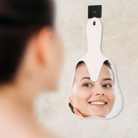 Annhua Handheld Mirrors with Handle Small Face Mirror, Tooth Shaped Hand Mirror Makeup, Used for Dentist Office, Clinic, Bathroom, Barber and Salon - White Annhua Handheld Mirrors with Handle Small Face Mirror, Tooth Shaped Hand Mirror Makeup, Used for Dentist Office, Clinic, Bathroom, Barber and Salon - White