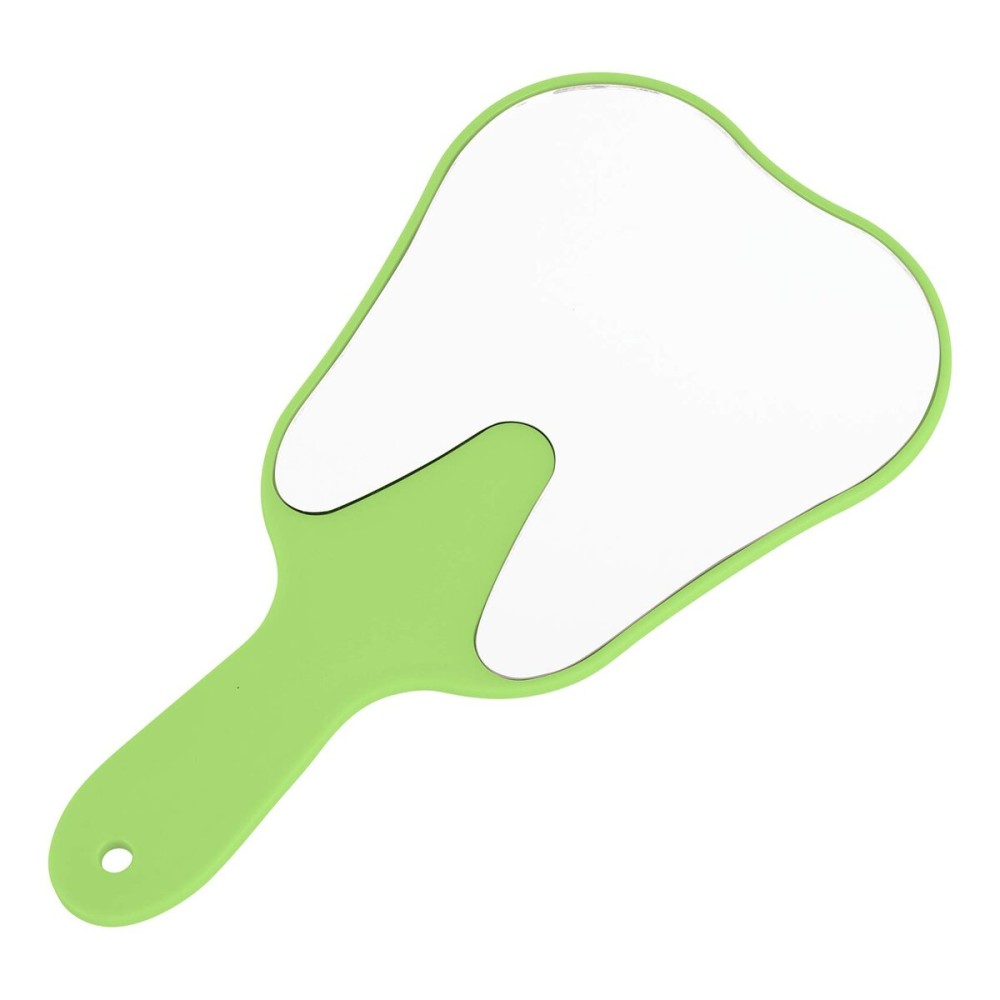 Annhua Hand Mirror Small Face Mirrors, Handheld Mirrors with Handle Tooth Shaped Mirror Tool for Dentist Clinic, Barber, Salon and Hairdreesing - Green Annhua Hand Mirror Small Face Mirrors, Handheld Mirrors with Handle Tooth Shaped Mirror Tool for Dentist Clinic, Barber, Salon and Hairdreesing - Green