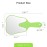 Annhua Hand Mirror Small Face Mirrors, Handheld Mirrors with Handle Tooth Shaped Mirror Tool for Dentist Clinic, Barber, Salon and Hairdreesing - Green