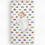 Wildkin 100% Cotton Flannel Crib Sheet - Soft & Breathable Fitted Sheet - Trains, Planes, and Trucks