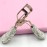 Bestbling Bling Rhinestones Makeup Eyelash Curler with Refill Silicone Pressure Pads and Spring Loaded for No Pinching or Pulling (Silver)