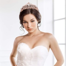 COCIDE Tiara Crystal Crowns Princess Rhinestone Crown with Combs Bride Headbands Bridal Wedding Prom Birthday Party Hair Accessories Jewelry for Women Girls (Rose Gold)