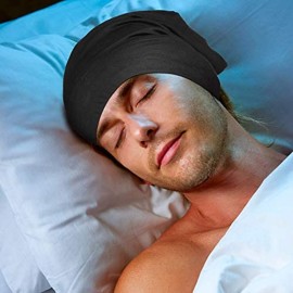 4 Pcs Satin Lined Sleep Bonnet Silk Sleep Cap Slouchy Beanie Hat Night Sleeping Head Wrap for Women Men Curly Hair(Dark Colors) 4 Pcs Satin Lined Sleep Bonnet Silk Sleep Cap Slouchy Beanie Hat Night Sleeping Head Wrap for Women Men Curly Hair(Dark Colors)