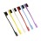 YANTAISIYU 6 Pcs Multicolored Double Sided Hair Edge Brush, Wild Boar Hair & Plastic Comb, Suitable for Bangs, Eyebrow, Women