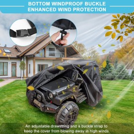 tonhui Large Ride-On Truck Toy Car Cover, Outdoor Cover for Power Wheels, Kids Electric Car Cover Waterproof All Weather Protect Kids Car Toy Vehicles - Universal Fit