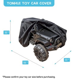 tonhui Large Ride-On Truck Toy Car Cover, Outdoor Cover for Power Wheels, Kids Electric Car Cover Waterproof All Weather Protect Kids Car Toy Vehicles - Universal Fit