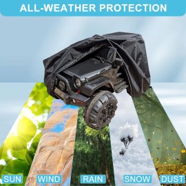 tonhui Large Ride-On Truck Toy Car Cover, Outdoor Cover for Power Wheels, Kids Electric Car Cover Waterproof All Weather Protect Kids Car Toy Vehicles - Universal Fit