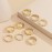 fxmimior Vintage Kunckle Ring Stackable Gold Joint Nail Ring Crystal Moon Knuckle Rings Set for Women and Girls 9 Pcs