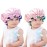 sent hair 2 Pieces Kids Satin Bonnet Silky Hair Bonnet for Sleeping, Double Layer Night Sleep Cap for 0-3 Years Old Kids Baby Toddlers Children, Adjustable Nightcap with Elastic Band (Blue & Green)