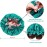 sent hair 2 Pieces Kids Satin Bonnet Silky Hair Bonnet for Sleeping, Double Layer Night Sleep Cap for 0-3 Years Old Kids Baby Toddlers Children, Adjustable Nightcap with Elastic Band (Blue & Green)