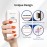 Aokitec Electric Nail Drill Portable Efile Nail File Kit for Acrylic Gel Nails Professional 35000rpm Manicure Pedicure Polishing Shape Tools for Home Salon Use, Low Heat &Low Noise