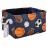 FANKANG Rectangular Laundry Basket Nursery Storage Fabric Storage Bin Storage Hamper,Gift Baskets(Navl-ball game)