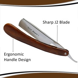 Sharpend Professional straight razor for men Handmade stainless Steel straight Razor kit Barber Razor Men Straight Razor Blade shavette straight edge razor with 10doublr edge blades