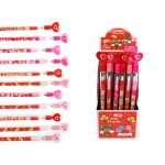 TINYMILLS 24 Pcs Valentine\'s Day Heart Multi Point Pencils - Party Favors, Goodie Bag Stuffers, Classroom Exchange, Party Supplies