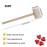 18 Pcs Mini Wooden Hammers Toy for Kids, Natural Wood Breakable Heart Hammers for Chocolate