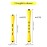 48 Pieces Hair Perm Rods 2 Sizes Plastic Cold Wave Perming Rods Hair Rollers Curlers for Hairdressing Styling(0.28 x 2.36 Inch, 0.28 x 3.27 Inch,Yellow)