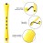 48 Pieces Hair Perm Rods 2 Sizes Plastic Cold Wave Perming Rods Hair Rollers Curlers for Hairdressing Styling(0.28 x 2.36 Inch, 0.28 x 3.27 Inch,Yellow)