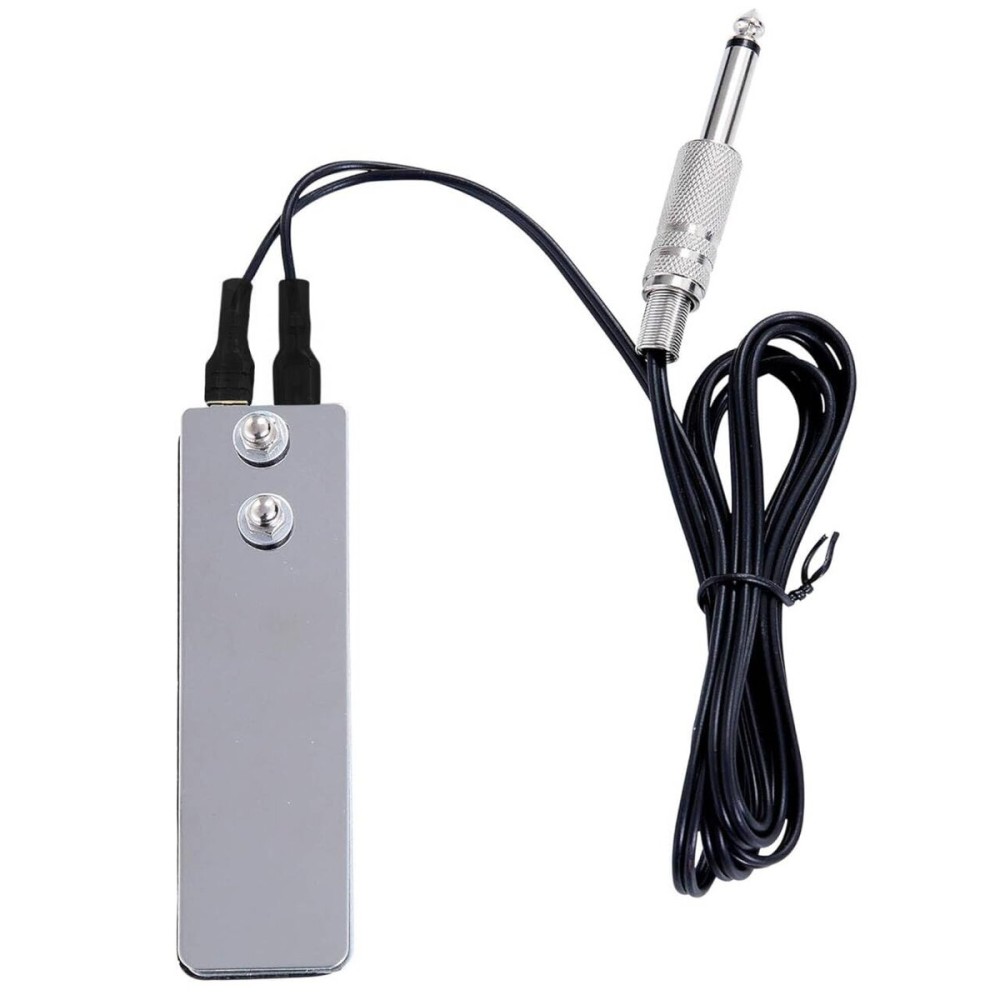 DOWEI Tattoo Foot Pedal Switch, Mini Flat Stainless Steel, Perfect for Tattoo Power Machine Guns Supplies DOWEI Tattoo Foot Pedal Switch, Mini Flat Stainless Steel, Perfect for Tattoo Power Machine Guns Supplies