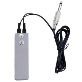 DOWEI Tattoo Foot Pedal Switch, Mini Flat Stainless Steel, Perfect for Tattoo Power Machine Guns Supplies