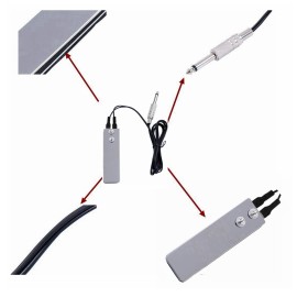 DOWEI Tattoo Foot Pedal Switch, Mini Flat Stainless Steel, Perfect for Tattoo Power Machine Guns Supplies DOWEI Tattoo Foot Pedal Switch, Mini Flat Stainless Steel, Perfect for Tattoo Power Machine Guns Supplies