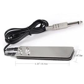 DOWEI Tattoo Foot Pedal Switch, Mini Flat Stainless Steel, Perfect for Tattoo Power Machine Guns Supplies DOWEI Tattoo Foot Pedal Switch, Mini Flat Stainless Steel, Perfect for Tattoo Power Machine Guns Supplies