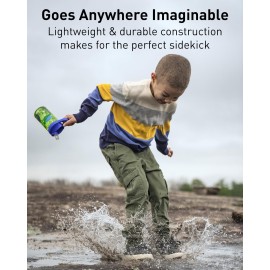 CamelBak Eddy+ Kids Bite Valve Straw Tritan Renew Water Bottle Rainbow Floral, 14oz