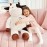 IKASA Giant Cow Stuffed Animal, 30 Inches Big Plush Toy,Large Cute Jumbo Soft Toys,Huge Size Fluffy Plushy Fat Plushie,Gifts for Kids