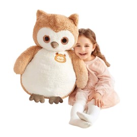 IKASA Giant Owl Stuffed Animal Plush Toy,23 Large Cute Jumbo Soft Toys,Huge Big Size Plushy Oversized Plushie,Gifts for Kids