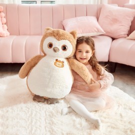 IKASA Giant Owl Stuffed Animal Plush Toy,23 Large Cute Jumbo Soft Toys,Huge Big Size Plushy Oversized Plushie,Gifts for Kids