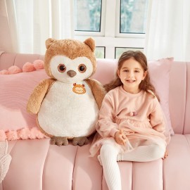 IKASA Giant Owl Stuffed Animal Plush Toy,23 Large Cute Jumbo Soft Toys,Huge Big Size Plushy Oversized Plushie,Gifts for Kids
