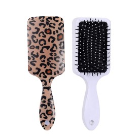 Aaiffey Leopard Print Hair Brushes,Hair Detangling Brush Anti Static Massage Comb Hair Brush For All Hair Types Wavy/Curly/Thick/Long/Short/Wet And Dry Hair