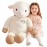 IKASA 30 Giant Sheep Stuffed Animal - Jumbo Soft Kawaii Plush Toy for Kids & Girlfriend (White)