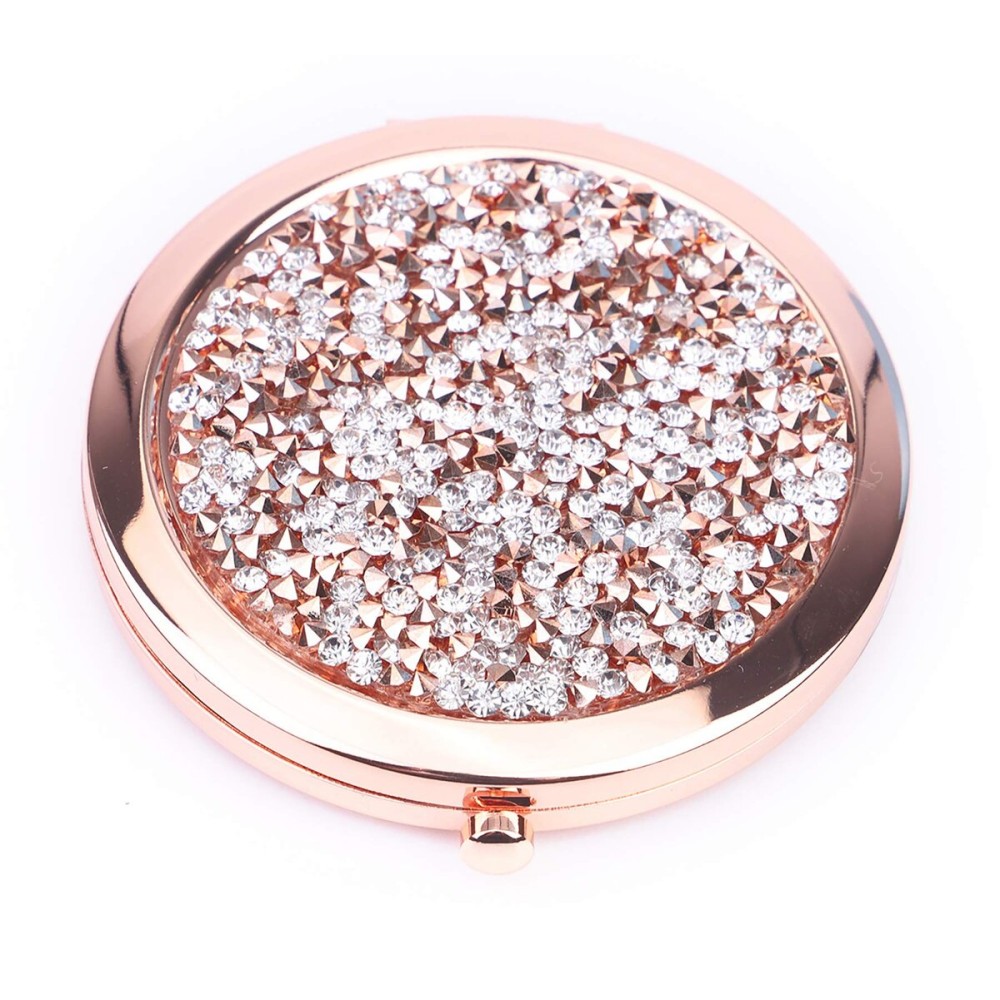 BangBangSing Magnifying Compact Cosmetic Mirror 2.75 Inch Round Handheld Travel Pocket Makeup Mirror