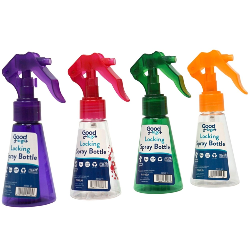 Handy Solutions Good To Go Locking Spray Bottle, 3 Ounce (Pack of 4)