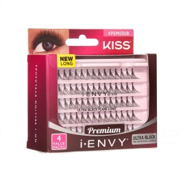 iENVY Knotted Individual Lash Ultra Black (Long) 2X Volume 4 Trays Multi Pack 280 Lashes Voluminous Glamorous Look iENVY Knotted Individual Lash Ultra Black (Long) 2X Volume 4 Trays Multi Pack 280 Lashes Voluminous Glamorous Look