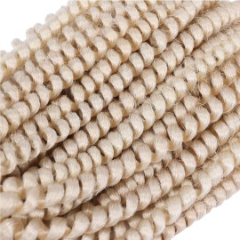 7Pack Spring Twist Crochet Hair 8inch Spring Twists Twist Hair Synthetic Fiber Fluffy Twist Crochet Braids Honey Blonde Spring Twist Braiding Hair for Women Hair Extension(8inch,613)