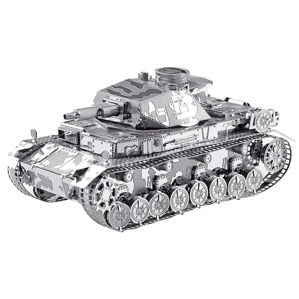 Piececool 3D Metal Puzzles for Adults, German IV Tank Metal Model Cars Kits to Build for Teens Students, DIY Military Model Kit Toys, Great Birthday Gifts, 168 Pcs