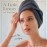 myHomeBody Hair Towel Wrap, Luxury Quick Drying Turban, Ultra Soft Absorbent Charcoal Fiber Cap, with Coconut Shell Button - Midnight Blue