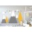Mountain Wall Decal Baby Room Nursery Adventure Theme Cloud Birds Vinyl Wall Stickers BA972 (Color 1-Yellow, 71X43.inches)